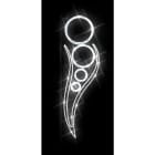 Festilight - LUNA-Motif poteau H2xL0,6m, LED blanc pét, 230V