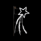 Festilight - ETOILE FILANTE-Motif poteau H1,50mx0,80m, LED blanc