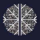 Festilight - SNOWFLAKE-Traversée Double, H1,8x1,8m, drapé Guirlande pétillante, blanc, 230V