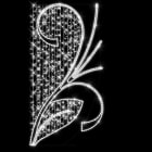 Festilight - CLUSTER-Motif poteau, H2,00mxL1,00m, LED blanc pétillant, 230V