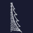 Festilight - MODERN TREE-Motif poteau H2,50mxL1,00m, LED blanc 100% pétillant, 230V