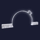 Festilight - Arche de Noël, H2,20mxL3,05m, LED blanc pétillant, 230V