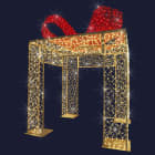 Festilight - Passage Fairy Gift, H4,00mxL3,00m, LED blanc chaud / rouge pétillant, 24V