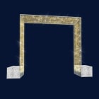 Festilight - Arche 3D Droite -H4mx L5M80 -Largeur passage 4m- LED blanc chaud pétillant- 230V
