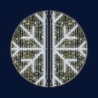 Festilight - SNOWFLAKE-Double motif LED Blanc Fr/Blanc ch Pétillant-H1,6M-Structure ABS-230V