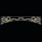 Festilight - GABRIEL DOUBLE-Le Motif Français, Traversée H1,2xL6m, LED blanc/BL CH pét