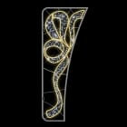 Festilight - GABRIEL-Le Motif Français, Motif poteau H3xL1,2m, blanc/BL CH pétillant