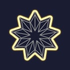 Festilight - JOSEPHINE-Le Motif Français - Motif Etoile H52xL52CM - Néon blanc chaud