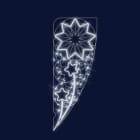 Festilight - SIMONE-Le Motif Français, Motif poteau H2mxL0,8m, LED blanc pét