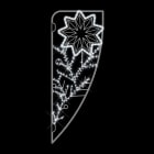 Festilight - MADELEINE-Le Motif Français, Motif poteau H1,5mxL0,6m, néon blanc