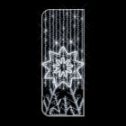 Festilight - Marceau-Motif poteau LMF-H2mxL0,8m-430LED blanc froid pét., 230V
