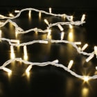 Festilight - Original -Guirlande fixe, capsØ8mm, L.10m, 100 LED blanc chaud fixe, Câble blanc