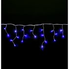 Festilight - AUTHENTIC-Rideau stalactite H.0,60xL.3,00m, caps Ø8mm, 144 LED bleu, 230V