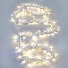 Festilight - Guirlande, Boa, L.2x5,00m,Ø9,5cm, capsØ8mm, 600 LED blanc chaud pét