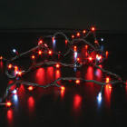 Festilight - ORIGINAL-Guirlande Longueur 10m, 100 LED rouge pétillant, Câble noir