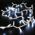 Festilight - ORIGINAL-Guirlande Longueur 10m, 100 LED blanc pétillant, Câble blanc