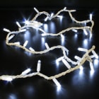 Festilight - ORIGINAL-Guirlande Longueur 10m, 100 LED blanc pétillant, Câble blanc