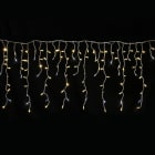 Festilight - AUTHENTIC-Rideau stalactite, H.0,80xL.4,50m, caps Ø8mm, 280 LED blanc chaud pét