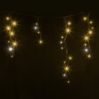 Festilight - Rideau stalactite, Extension, LED blanc chaud pét, H0,60xL5,00m, 80V