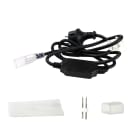 Festilight - Packs pour connexion, Alimentation + picot + gaîne + embout, Câble noir, néon