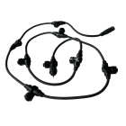 Festilight - Collecteur, 8 Sorties, Câble noir, L.2,00m, 230V