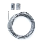 Festilight - Fixation Traversées, Kit Traversée, 2 clips + 1 Câble, L.10m, Ø6mm, 100kg