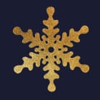 Festilight - Flocon pailleté, Ø40 cm, Or, INT/EXT