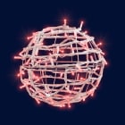Festilight - SATURN-Sphère lumineuse Ø40cm, LED rouge pét, 230V