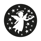 Festilight - Gobo ange, Ø54mm, 1 couleur