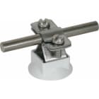 Dehn - Support pour conducteurs DEHNhold Rd 8-10/Fl 20mm M8 avec socle en plastique INO