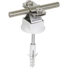 Dehn - Support pour conducteurs DEHNhold Rd 8-10/Fl 20mm M8 avec vis à bois INOX