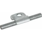 Dehn - Attache pour conducteurs Rd 6-10mm D 9mm St/tZn