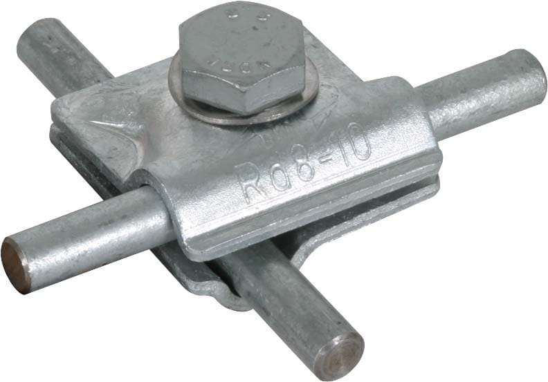 Dehn - Borne MV Rd 8-10mm avec vis hexagonale et ressort plat St/tZn