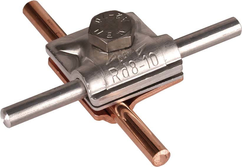 Dehn - Borne MV bimétallique Rd Cu 8mm Rd Al 8-10mm Cu/Al