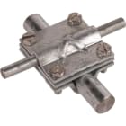 Dehn - Raccordsde croisement avec plaquette intermédiaire Rd 16/8-10mm Rd 16/Fl 30mm St