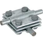 Dehn - Raccord de croisement avec plaquette intermédiaire Rd 8-10/8-10mm Rd 8-10/Fl 30m