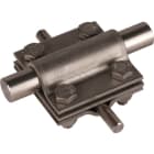 Dehn - Raccord de croisement avec plaquette intermédiaire Rd 8-10/16mm Rd 16/Fl 30mm IN