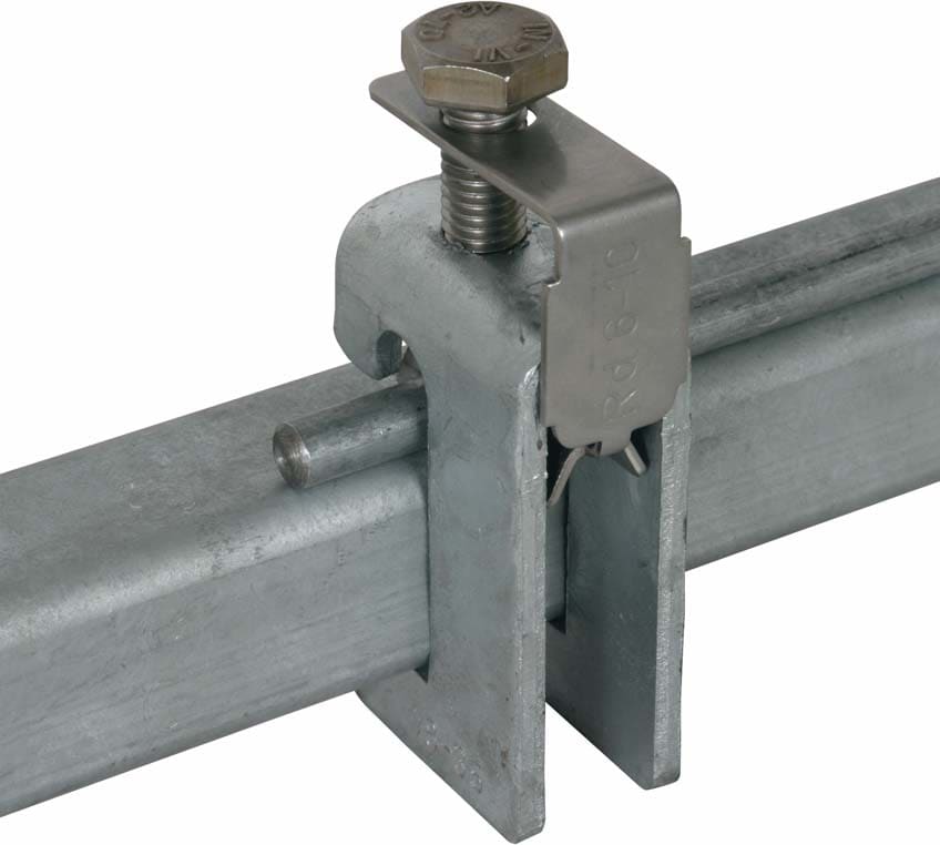 Dehn - Borne de connexion avec plaque d´appui Fl 18-35mm Rd 6-10mm St/tZn