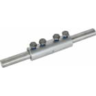 Dehn - Manchon d'accouplement pour pointe de capt Al avec 4 vis hexagonale M8 x 12 mm