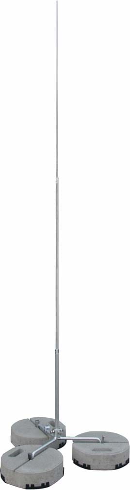 Dehn - Mât de cap D 22/16/10 mm L 3000 mm Alavec trépied R 320 mm St/tZn