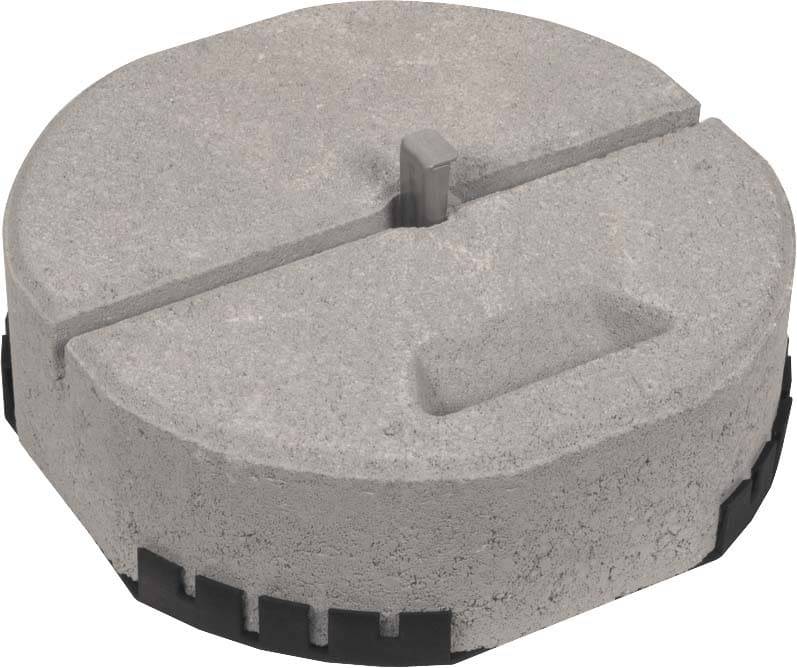 Dehn - Plot béton C45/55 17kg D 337mm avec clavette et plaque de protection