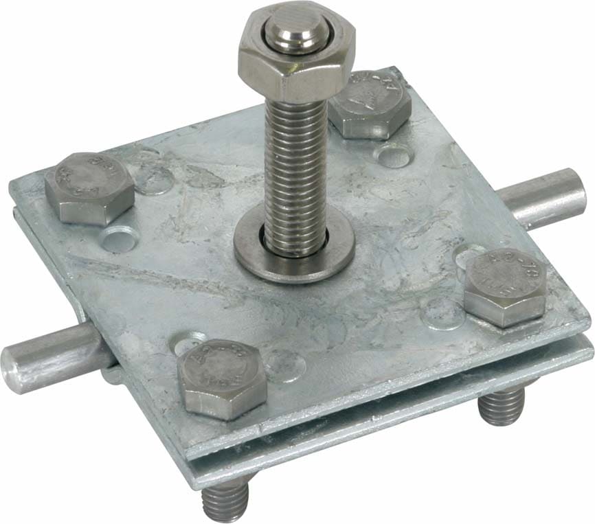 Dehn - Borne à tige filetée M10 St/tZnpour conducteur Rd 7-10 / Fl 30-40 mm