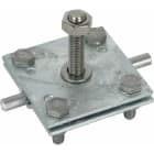 Dehn - Borne à tige filetée M10 St/tZnpour conducteur Rd 7-10 / Fl 30-40 mm