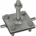 Dehn - Borne à tige filetée M12 Inox (V4A)pour conducteur Rd 7-10 / Fl 30-40 mm