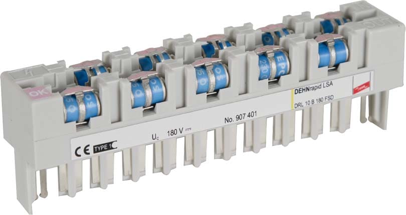 Dehn - DEHNrapid LSA DRL 10 B 180 FSD chargeur DRL 10 paires, fonction ""fail-safe""