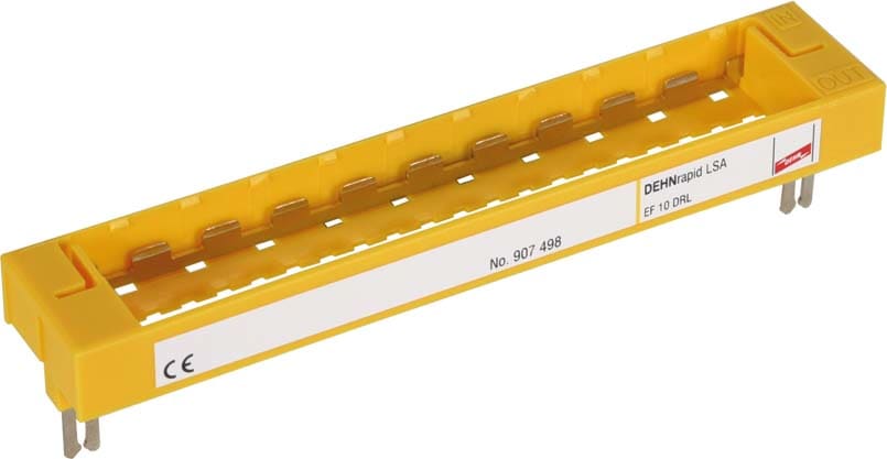 Dehn - EF 10 DRL châssis de mise à la terre pour DEHNrapid LSA