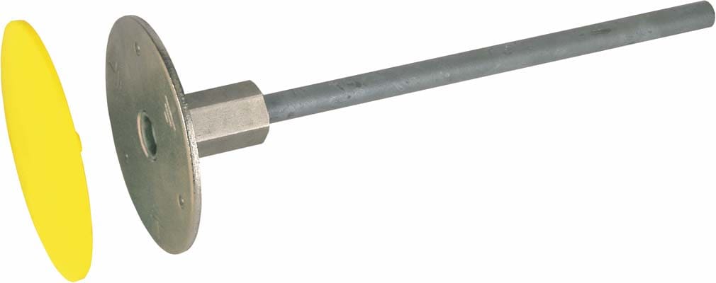 Dehn - Point de prise de terre type M avec axe de raccordement L 195mm INOX/St/tZn