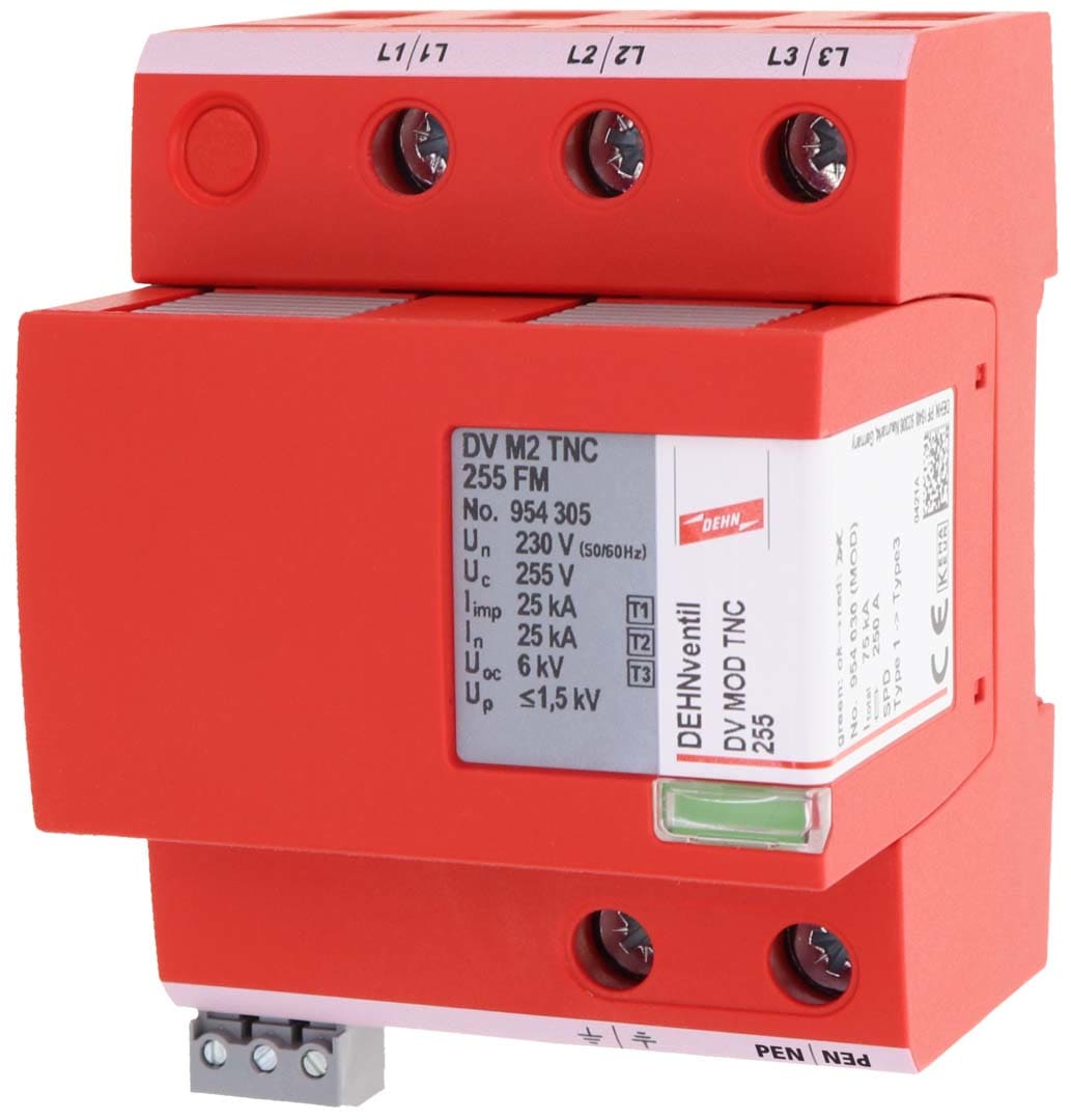 Dehn - Parafoudre de type 1+2+3 pour regime TN-C