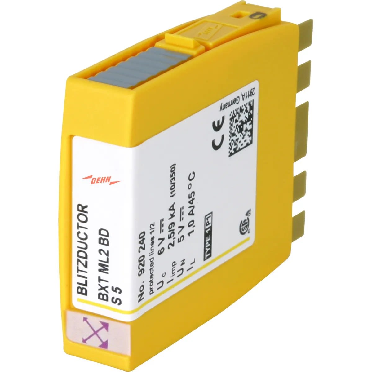 Dehn - BLITZDUCTOR XT ML2 BD S 5 parafoudre combiné pour 1 paire