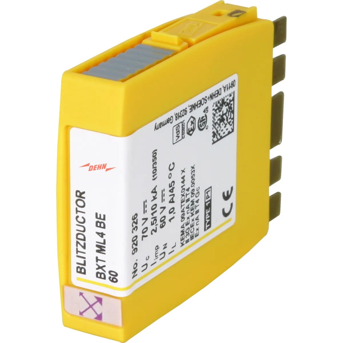 Dehn - BLITZDUCTOR XT ML4 BE 60 parafoudre combiné pour 4 conducteurs